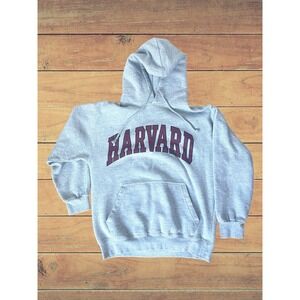 Vintage Harvard University Ritchies Sportswear Med Gray Pullover Hoodie College